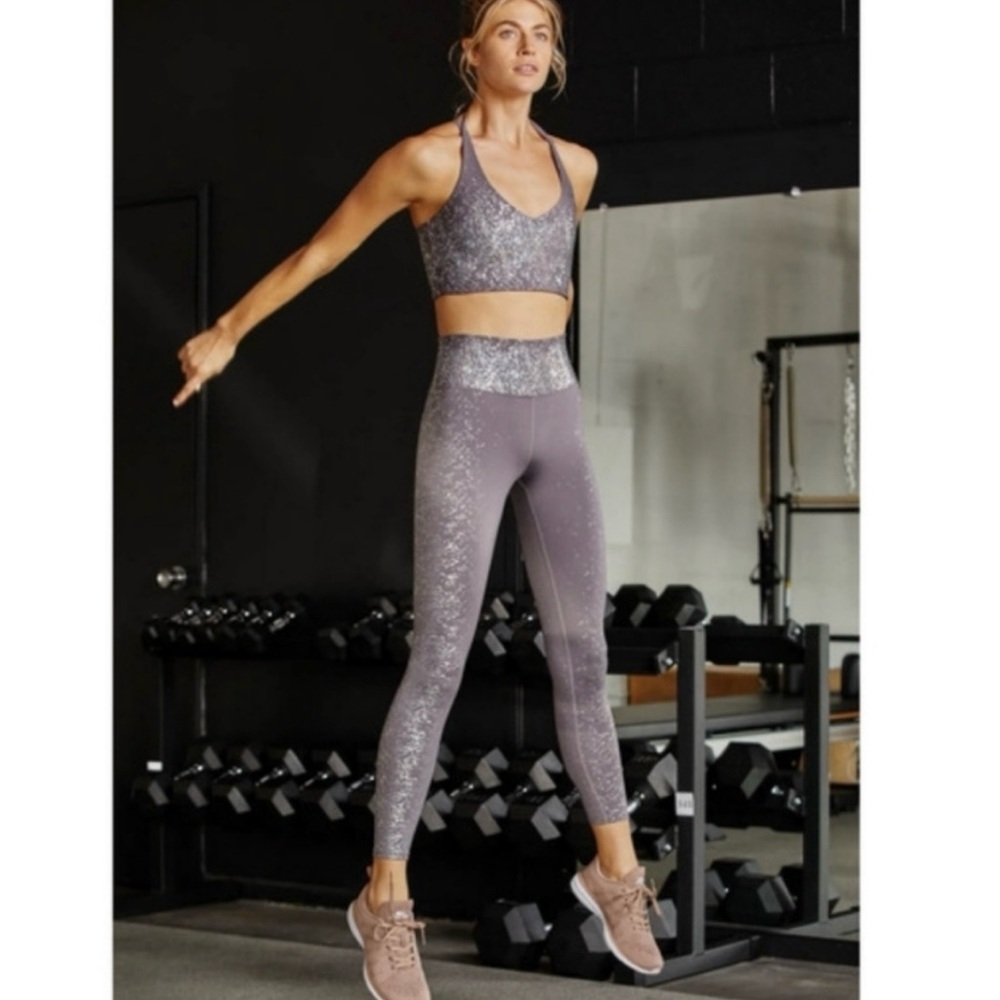 FREE PEOPLE MOVEMENT | NWOT TIDE IS HIGH LEGGINGS IN RAINBOW REFLECTIVE LARGE - Picture 7 of 8